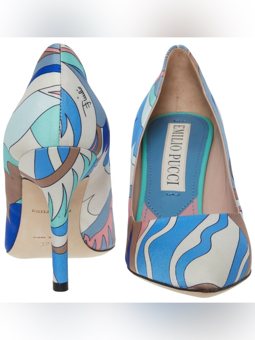 EMILIO PUCCI Multicoloured
Patterned Court Shoes